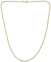 Giani Bernini Rope Link 24" Chain Necklace in 18k Gold-Plated Sterling Silver, Created for Macy's