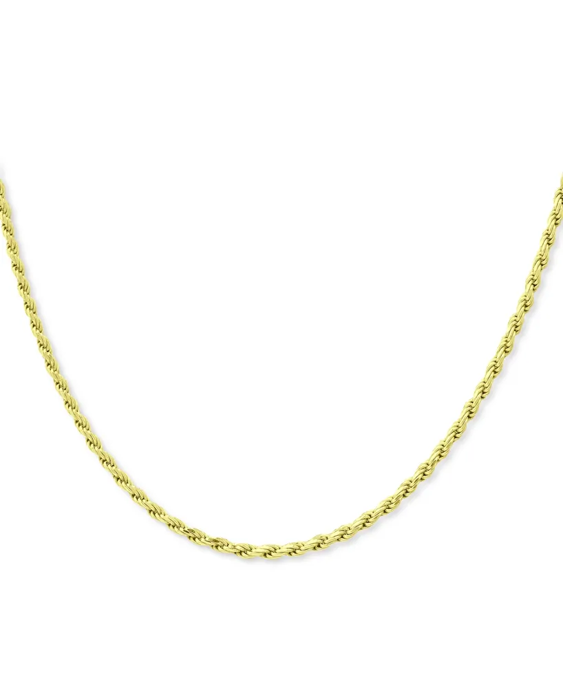 Giani Bernini Rope Link 18" Chain Necklace in 18k Gold-Plated Sterling Silver, Created for Macy's