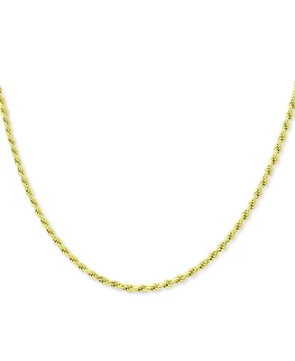 Giani Bernini Rope Link 16" Chain Necklace in 18k Gold-Plated Sterling Silver, Created for Macy's