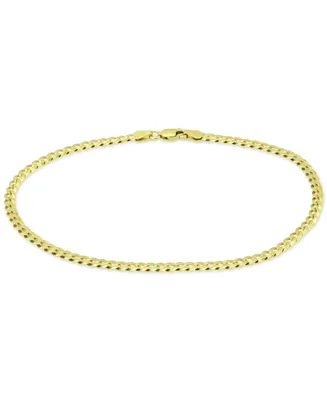 Giani Bernini Curb Link Ankle Bracelet, Created for Macy's
