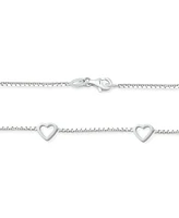 Giani Bernini Open Heart Chain Necklace, 16" + 2" extender, Created for Macy's