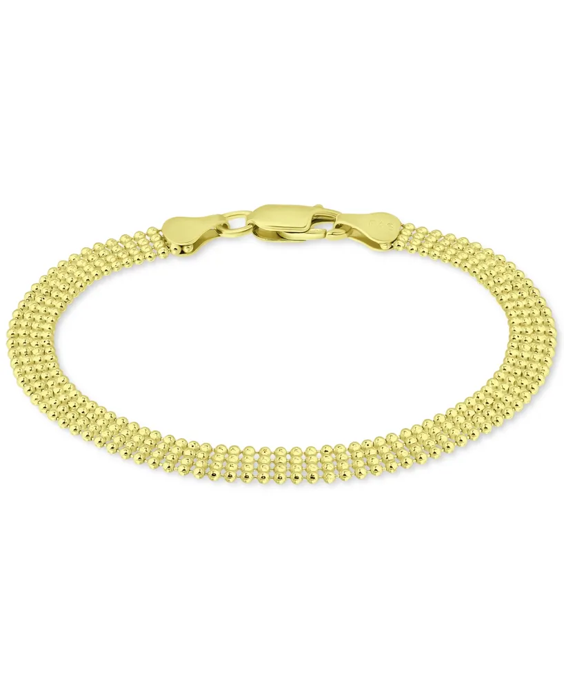 Giani Bernini Four Row Bead Chain Bracelet in 18k Gold-Plated Sterling Silver, Created for Macy's