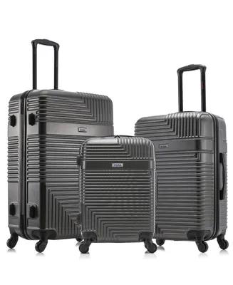 InUSA Resilience Lightweight Hardside Spinner Luggage Set, 3 piece