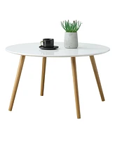 Convenience Concepts Oslo Round Coffee Table, Gray