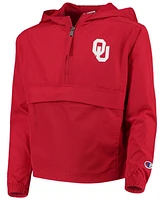 Big Boys and Girls Crimson Oklahoma Sooners Pack Go Windbreaker Jacket