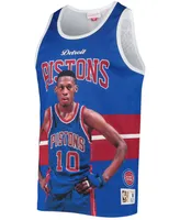 Men's Dennis Rodman Blue Detroit Pistons Hardwood Classics Player Tank Top