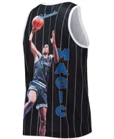 Men's Penny Hardaway Black Orlando Magic Hardwood Classics Player Tank Top