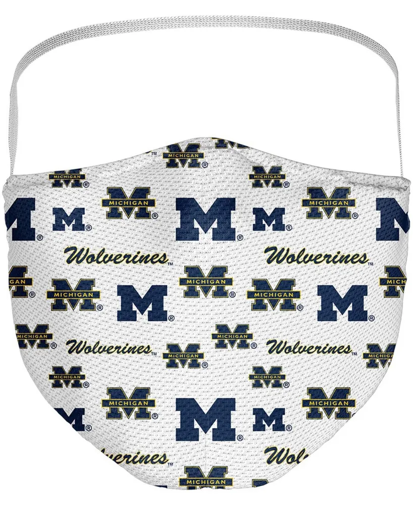 Multi Adult Michigan Wolverines All Over Logo Face Covering 3-Pack