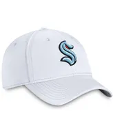 Men's White Seattle Kraken Core Primary Logo Flex Hat