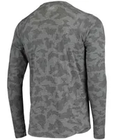 Men's Black Las Vegas Raiders Camo Performance Long Sleeve T-shirt