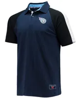 Men's Navy and White Tennessee Titans Holden Raglan Polo Shirt