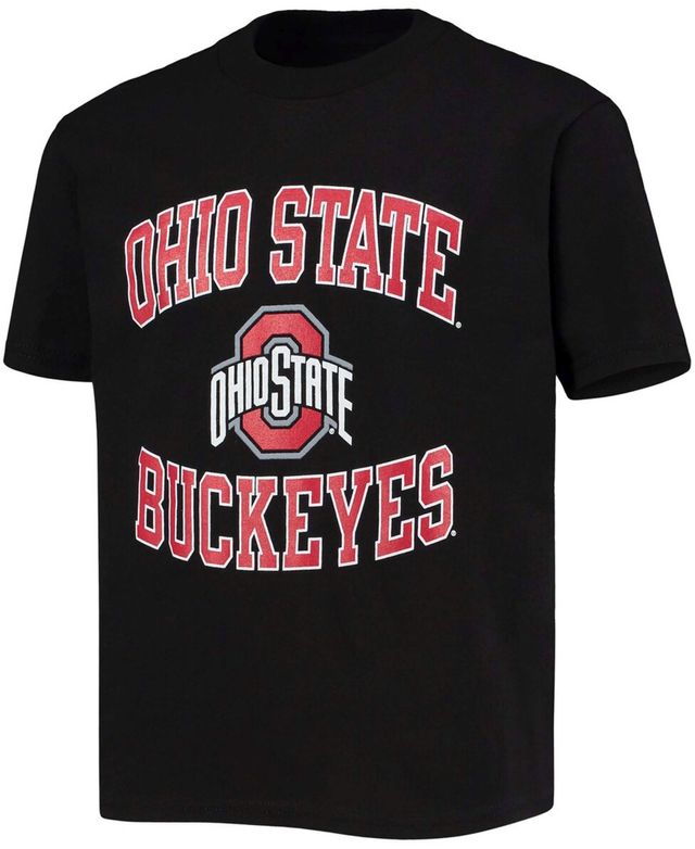 Big Boys and Girls Black Ohio State Buckeyes Circling Team Jersey T-shirt