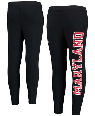 Big Boys and Girls Black Maryland Terrapins Brawler Pants