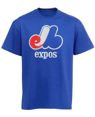 Montreal Expos Big Boys and Girls Cooperstown T-shirt - Royal Blue