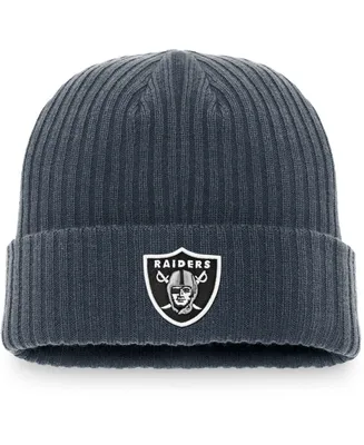 Men's '47 Silver Las Vegas Raiders Secondary Basic Cuffed Knit Hat