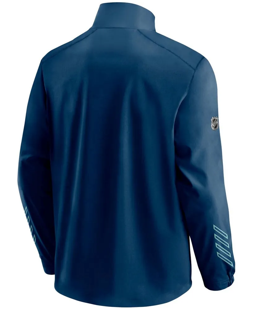 Men's Deep Sea Blue Seattle Kraken Authentic Pro Locker Room Rinkside Full-Zip Jacket