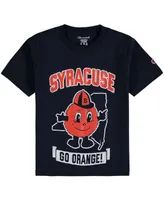 Big Boys and Girls Navy Syracuse Orange Strong Mascot T-shirt