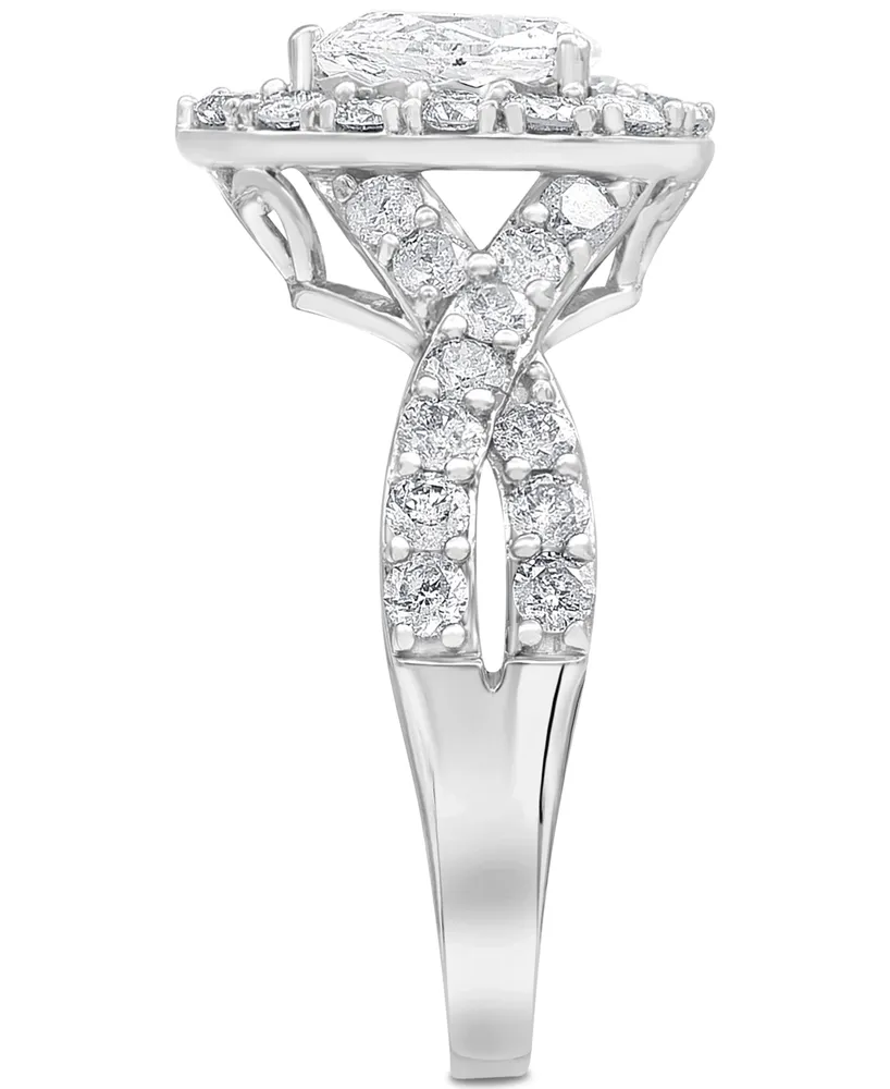 Diamond Pear Bridal Set (2 ct. t.w.) in 14k White Gold