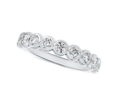 Portfolio by De Beers Forevermark Diamond Bezel Diamond Stackable Ring (3/4 ct. t.w.) in 14k White or Yellow Gold