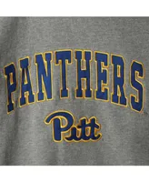 Men's Heathered Gray Pitt Panthers Arch Logo Sweatshirt