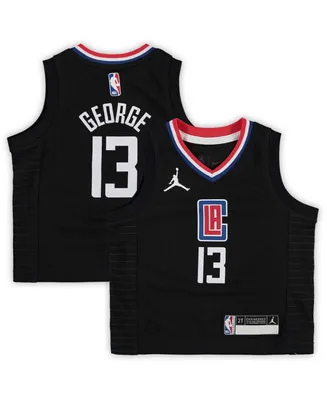 Toddler Paul George Black La Clippers 2020/21 Jersey - Statement Edition