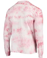 Men's Red Houston Rockets Throwback Tie-Dye Long Sleeve T-shirt