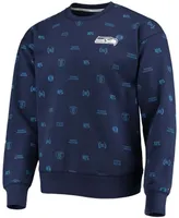 Men's College Navy Seattle Seahawks Reid Graphic Pullover Sweatshirt