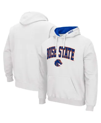 Men's White Boise State Broncos Arch Logo 3.0 Pullover Hoodie