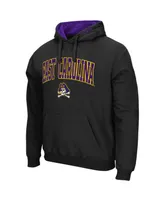 Men's Ecu Pirates Arch and Logo Pullover Hoodie