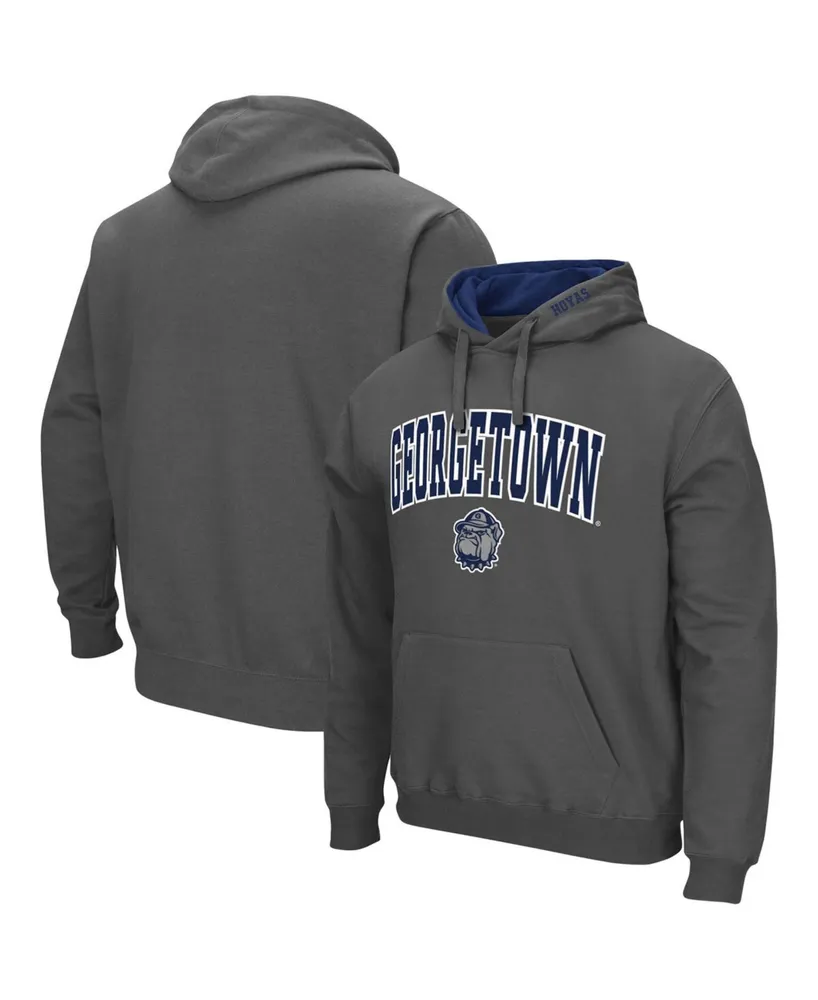 Men's Charcoal Georgetown Hoyas Arch and Logo Pullover Hoodie