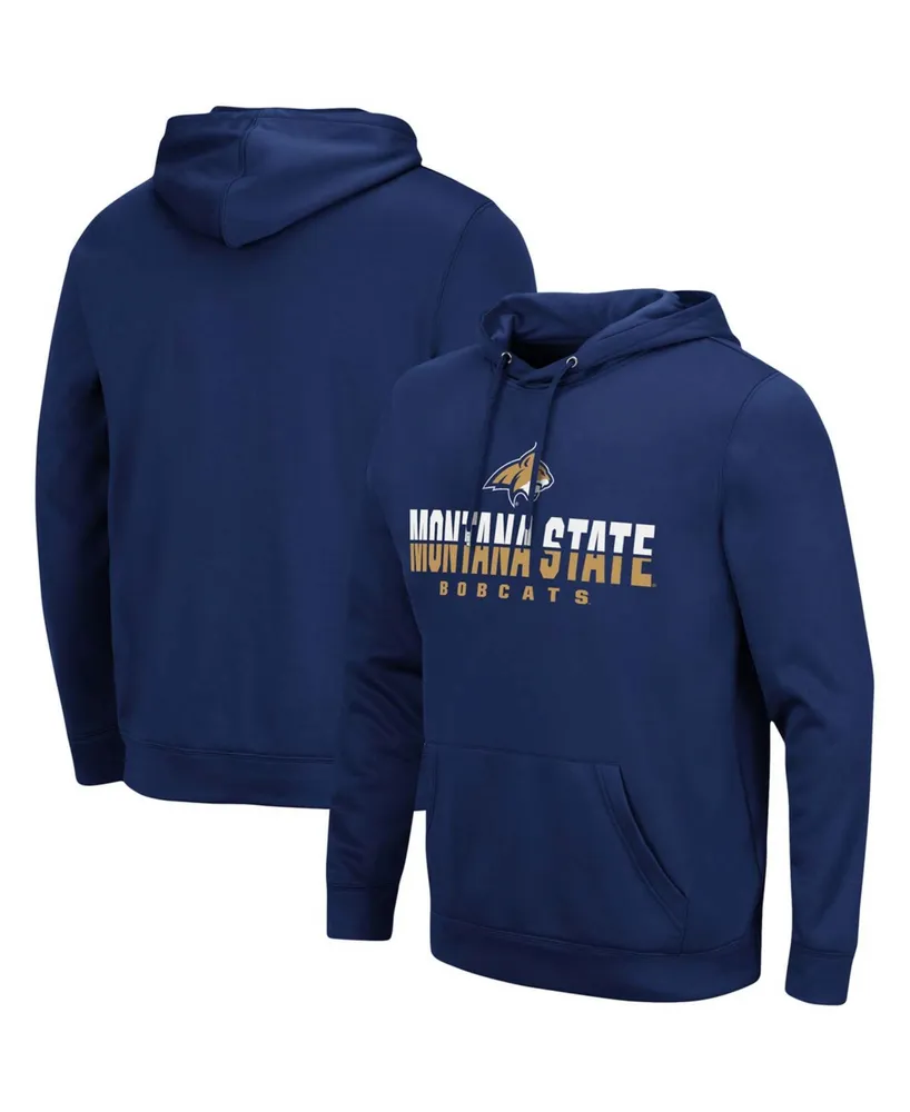 Men's Navy Montana State Bobcats Lantern Pullover Hoodie