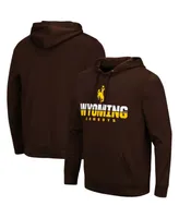 Men's Brown Wyoming Cowboys Lantern Pullover Hoodie