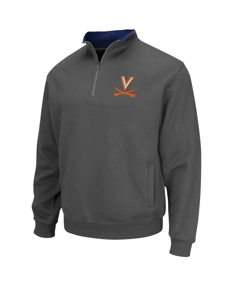 Men's Charcoal Virginia Cavaliers Tortugas Team Logo Quarter-Zip Jacket