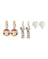 Women's Multi Los Angeles Lakers Logo Earrings Set