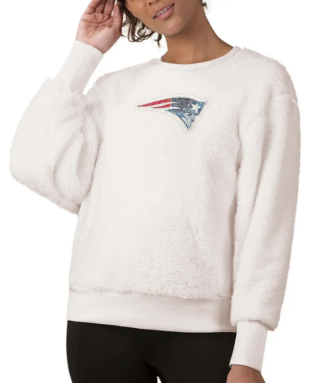 Touch Women's White Seattle Seahawks Milestone Tracker Pullover Sweatshirt - White