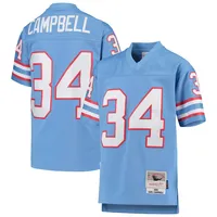 Mitchell & Ness Big Boys and Girls Earl Campbell Light Blue Houston Oilers 1980 Gridiron Classic Legacy Retired Player Jersey