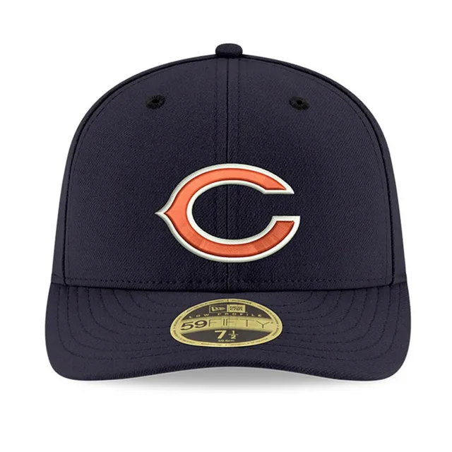 Men's New Era White Chicago Bears Primary Logo Omaha Low Profile 59FIFTY  Fitted Hat