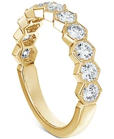 Portfolio by De Beers Forevermark Diamond Honeycomb Band (3/4 ct. t.w.) in 14k White, Yellow or Rose Gold