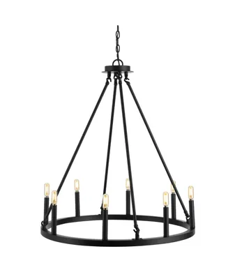 Oberto Ring 8-Light Rustic Farmhouse Led Chandelier