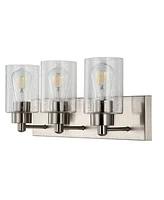 Irving 3-Light Seeded Modern Contemporary Led Vanity Light