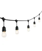 15-Light Indoor and Outdoor Rustic Industrial Led S14 Edison Bulb String Lights