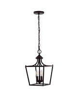 Camden -Light Iron Classic Midcentury Pendant Lantern