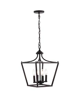 Camden -Light Iron Classic Midcentury Pendant Lantern