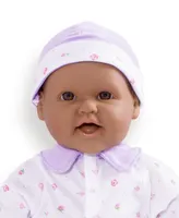 La Baby Hispanic 16" Soft Body Baby Doll Purple Outfit - Hispanic