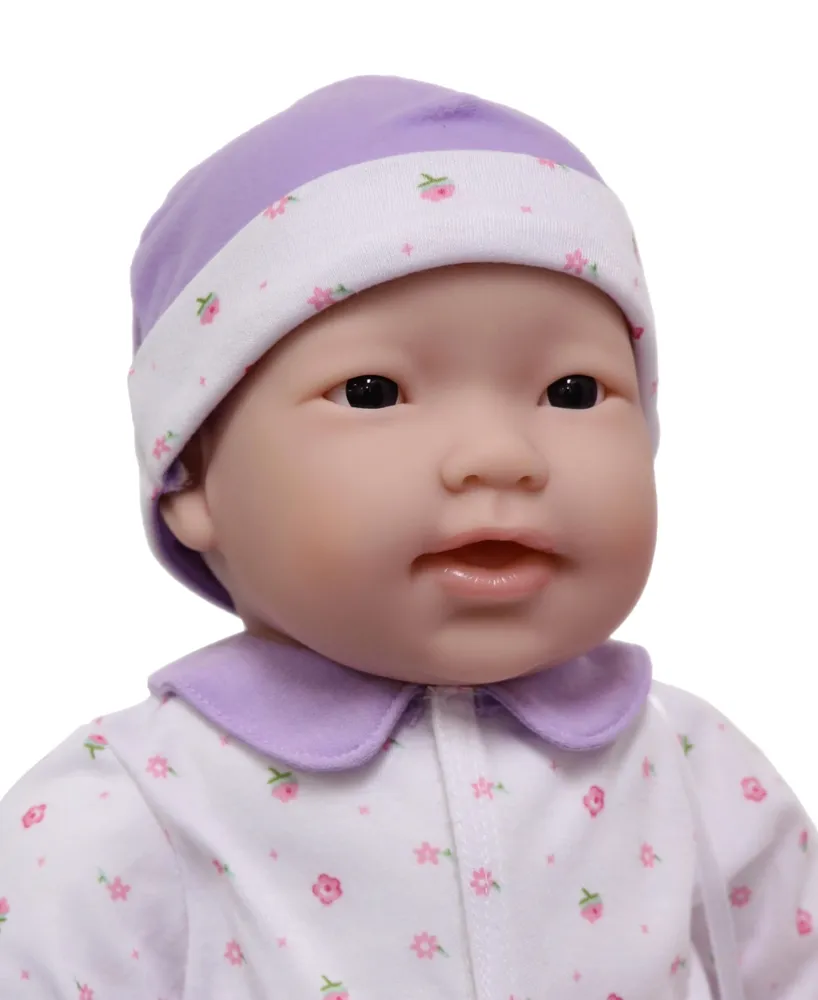 La Baby Asian 20" Soft Body Baby Doll Purple Outfit - Asian