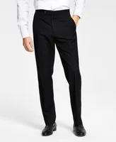 Alfani Men's Classic-Fit Stretch Black Tuxedo Pants, Created for Macy's