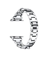 Posh Tech Nikki Silver-tone Stainless Steel Alloy Chain-Link Band for Apple Watch, 38mm-40mm