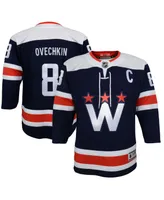 Boys Alexander Ovechkin Navy Washington Capitals 2020/21 Alternate Premier Player Jersey