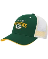 Big Boys Green Green Bay Packers Core Lockup Snapback Hat