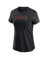 Women's Kris Bryant Black San Francisco Giants Name Number T-Shirt